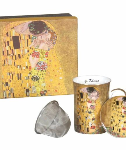 Tisanière + filtre Le Baiser d'après Klimt